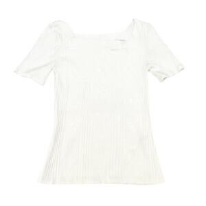 Frame Square Neck Short Sleeve Top SZ S